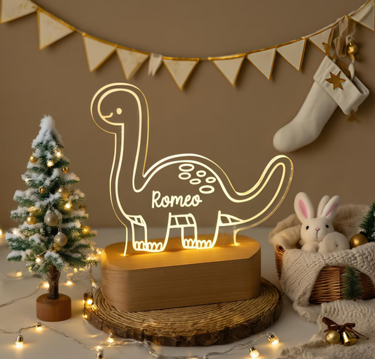 Dinosaur Custom Name Light,Personalized Boy Gifts,Dinosaur Room Decor,Kids Birthday Gift,Baby Christmas Gifts,Toddler Gift,Personalized Gift