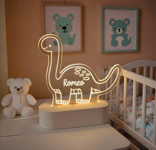 Dinosaur Custom Name Light,Personalized Boy Gifts,Dinosaur Room Decor,Kids Birthday Gift,Baby Christmas Gifts,Toddler Gift,Personalized Gift